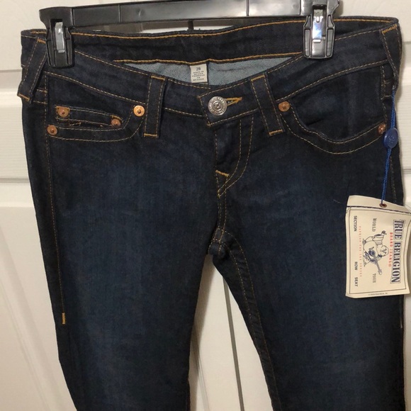 True Religion Straight dark blue jeans, size 28 , - Picture 3 of 7